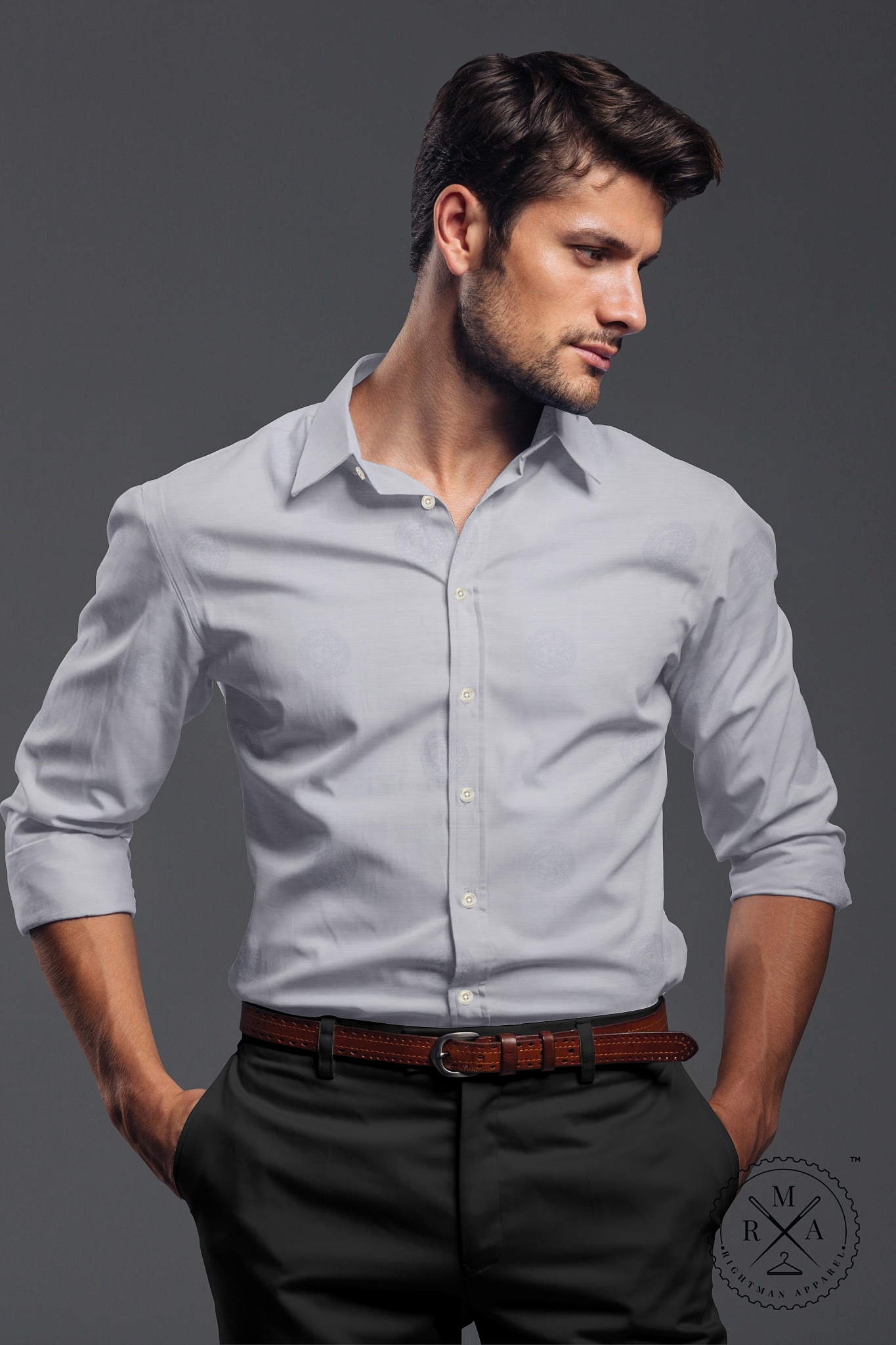 Neat Blue Men's Formal Shirt SH206